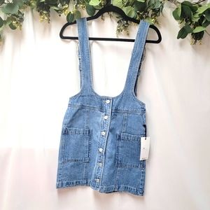 Forever 21 NWT denim overall dress